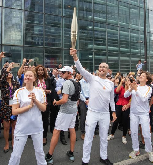 Olympic torch bearer Paris 2024