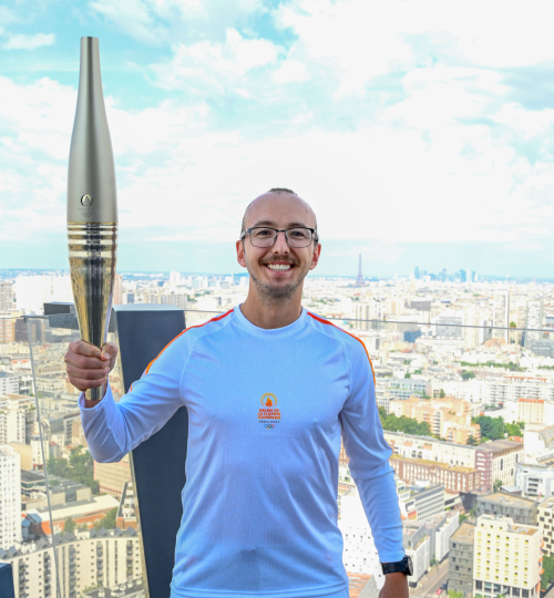 Olympic torch bearer Paris 2024